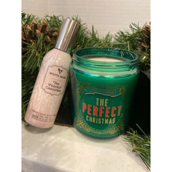 Bath & Body Works Other - Bath & Body Works “The Perfect Christmas” Room Spray & Single Wick Candle